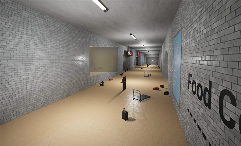 Metro — Service corridor